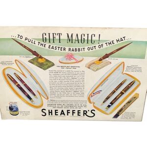 Vintage 1941 Sheaffer’s Pen Gift Magic Ad Advertisement